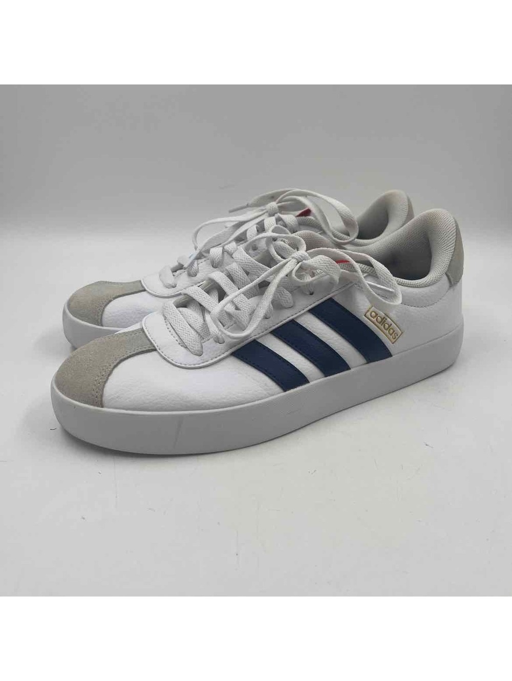 Adidas Men's Shoe Size 8 White Solid Sneakers
